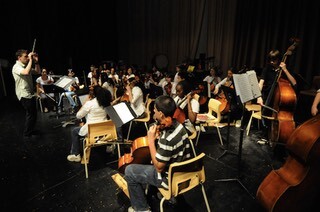 Picture of a musical orchestra